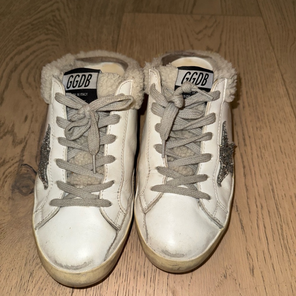 GOLDEN GOOSE
Superstar Sabot Shearling Slide Sneakers